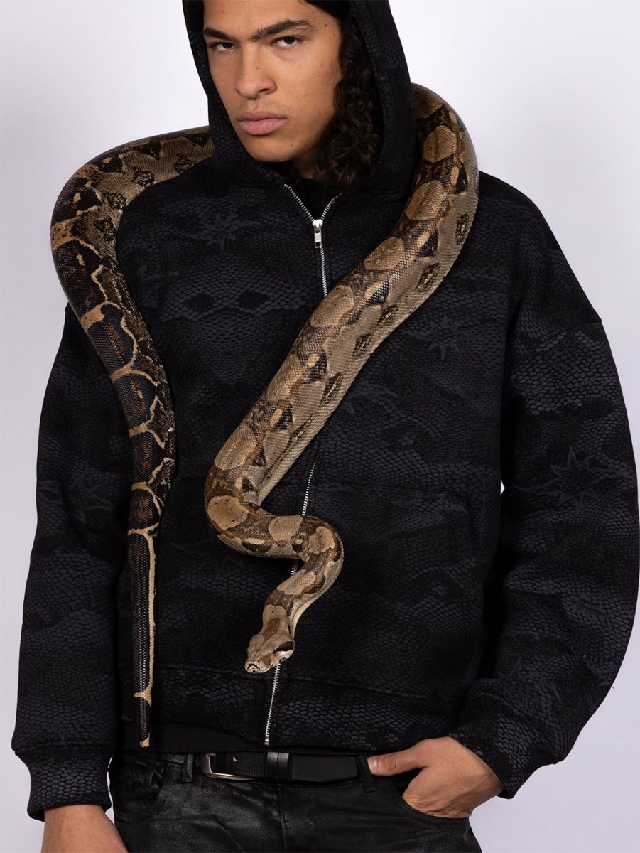 HYDRA BLACK ZIP - UP JACKET - CODDIWOMPLE