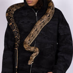 HYDRA BLACK ZIP - UP JACKET - CODDIWOMPLE