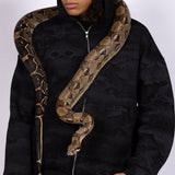 HYDRA BLACK ZIP - UP JACKET - CODDIWOMPLE