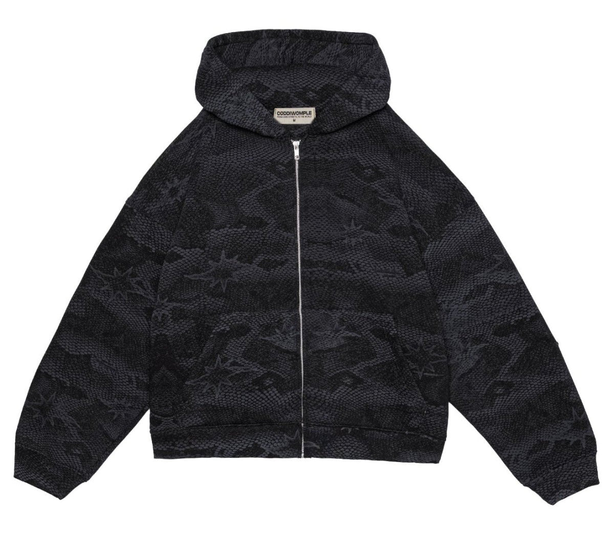 HYDRA BLACK ZIP - UP JACKET - CODDIWOMPLE