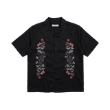 IVY BLACK LINEN SHIRT - CODDIWOMPLE