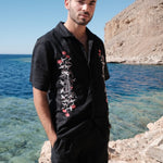 IVY BLACK LINEN SHIRT - CODDIWOMPLE
