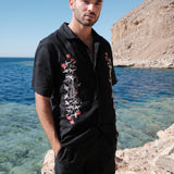 IVY BLACK LINEN SHIRT - CODDIWOMPLE