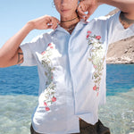 IVY BLUE LINEN SHIRT - CODDIWOMPLE
