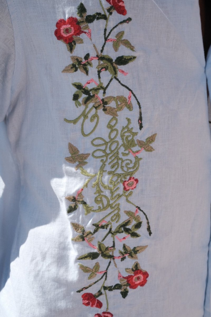 IVY BLUE LINEN SHIRT - CODDIWOMPLE
