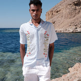 IVY BLUE LINEN SHIRT - CODDIWOMPLE