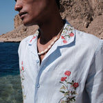 IVY BLUE LINEN SHIRT - CODDIWOMPLE