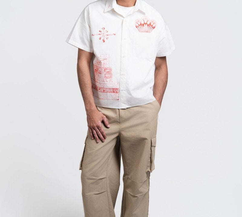LEGACY SHORT SLEEVE BUTTON UP SHIRT - CODDIWOMPLE