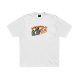 LOWBROW WHITE TEE - CODDIWOMPLE