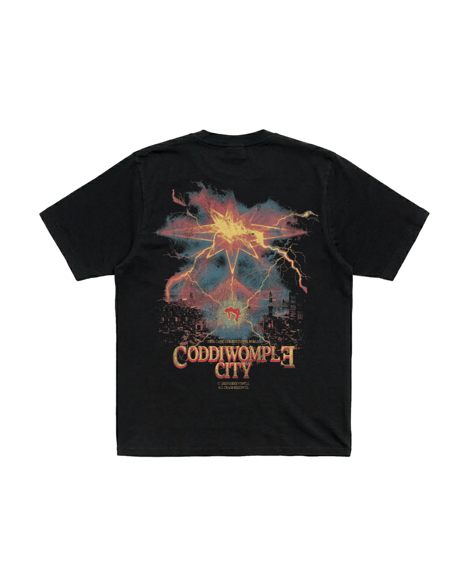 MAD CITY BLACK TEE - CODDIWOMPLE