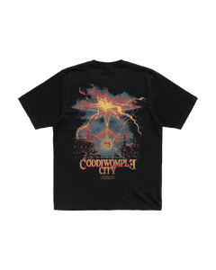MAD CITY BLACK TEE - CODDIWOMPLE