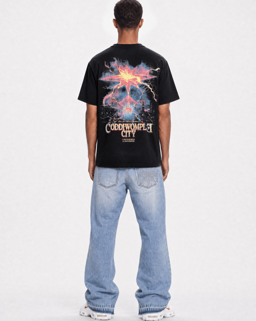 MAD CITY BLACK TEE - CODDIWOMPLE