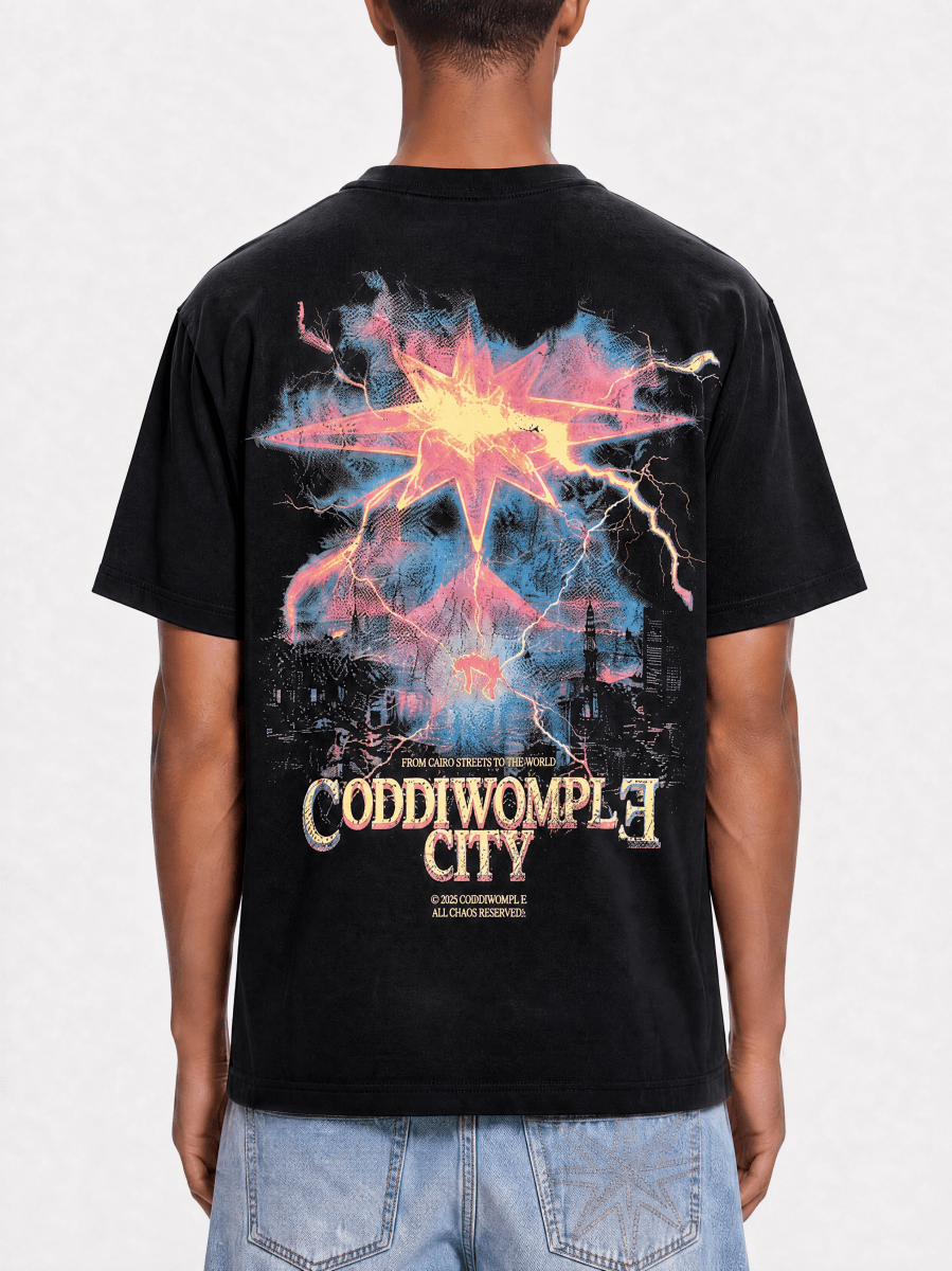 MAD CITY BLACK TEE - CODDIWOMPLE