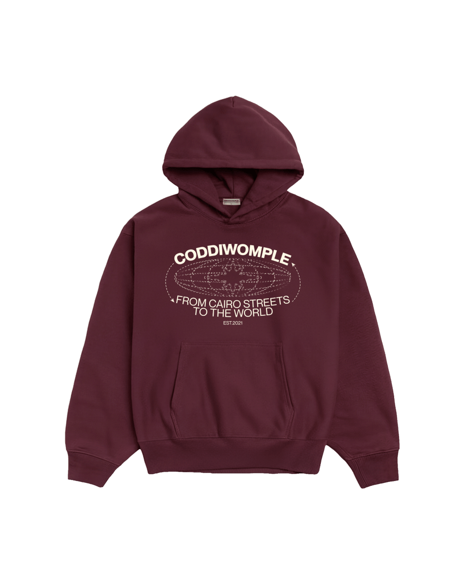 MAROON HOODIE - CODDIWOMPLE