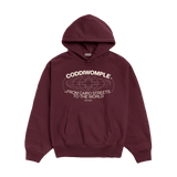 MAROON HOODIE - CODDIWOMPLE