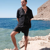 NYMPH BLACK LINEN SHIRT - CODDIWOMPLE