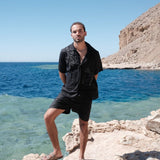 NYMPH BLACK LINEN SHIRT - CODDIWOMPLE