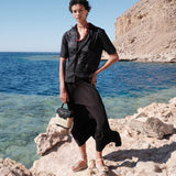 NYMPH BLACK LINEN SHIRT - CODDIWOMPLE