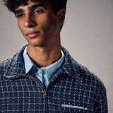 OFFGRID NAVY CHECKERED JACKET - CODDIWOMPLE
