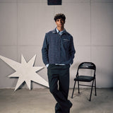 OFFGRID NAVY CHECKERED JACKET - CODDIWOMPLE