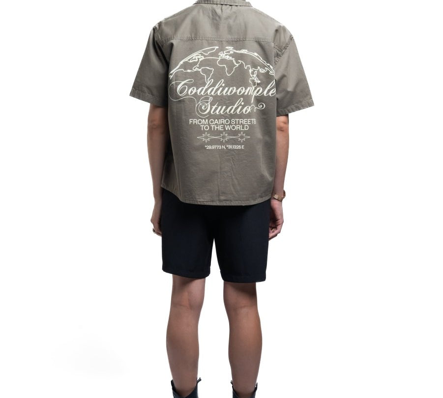 OLIVE WORK SHIRT - CODDIWOMPLE
