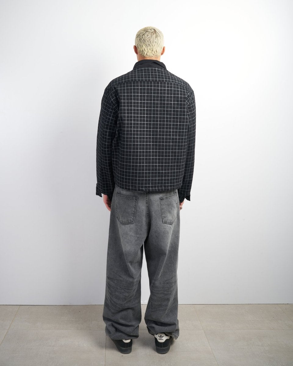 ONGRID CHECKERED WORK JACKET - CODDIWOMPLE