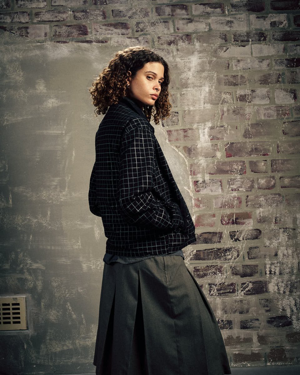 ONGRID CHECKERED WORK JACKET - CODDIWOMPLE