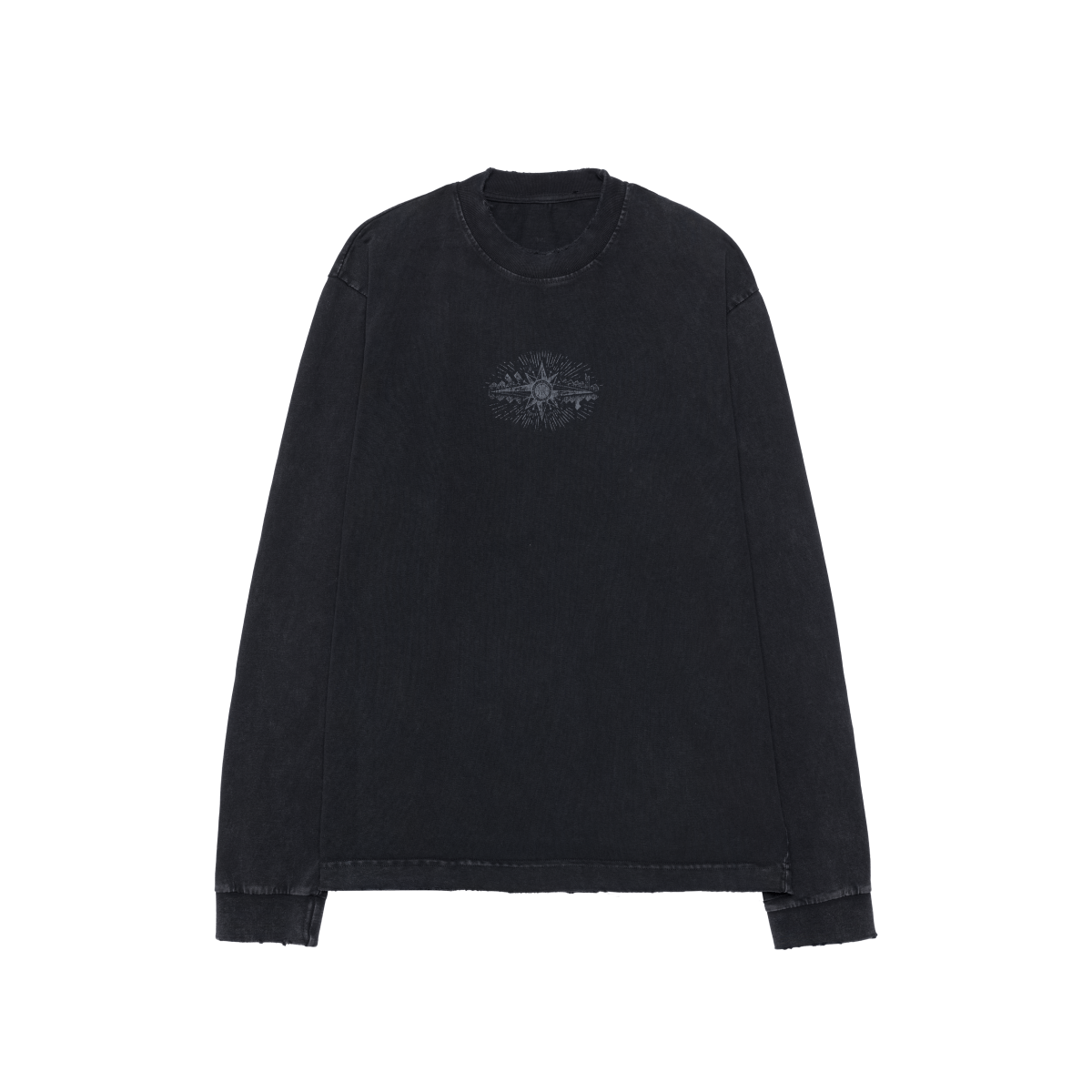ONYX BLACK LONG SLEEVE TEE - CODDIWOMPLE