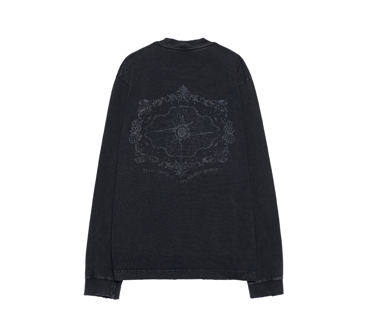 ONYX BLACK LONG SLEEVE TEE - CODDIWOMPLE