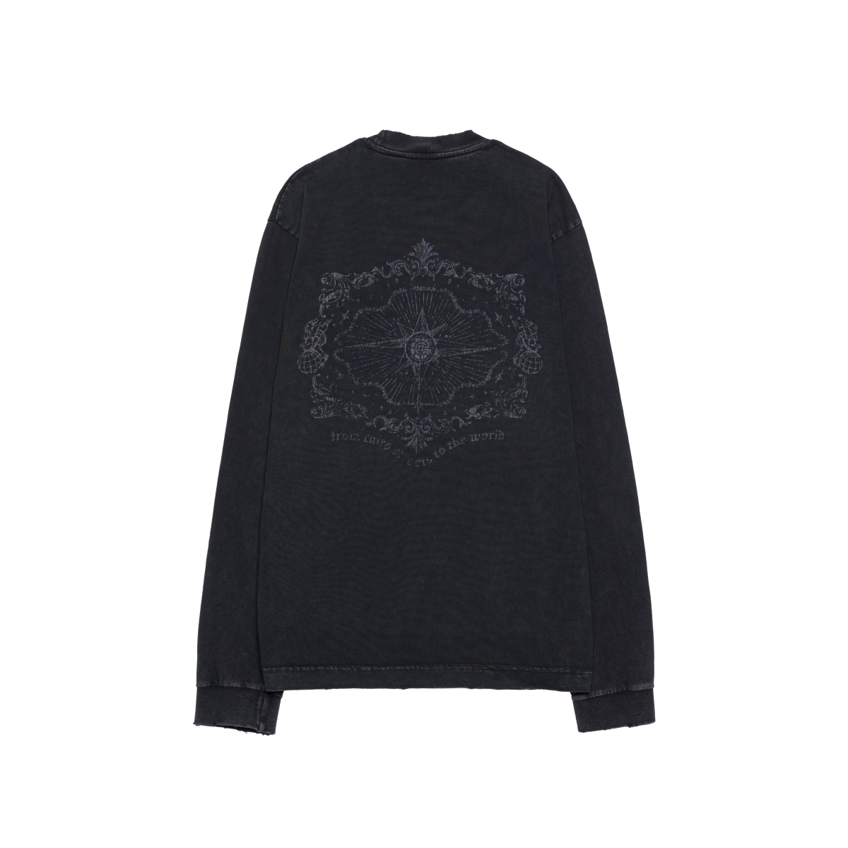 ONYX BLACK LONG SLEEVE TEE - CODDIWOMPLE
