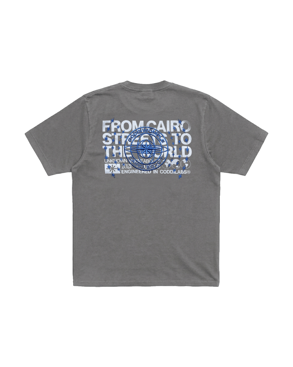 ORBIT GREY TEE - CODDIWOMPLE