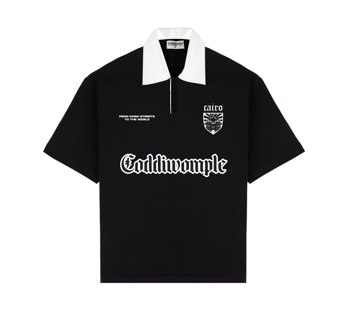 POLO BLACK TEE - CODDIWOMPLE
