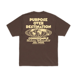 PURPOSE BROWN TEE - CODDIWOMPLE