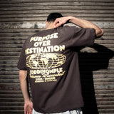 PURPOSE BROWN TEE - CODDIWOMPLE