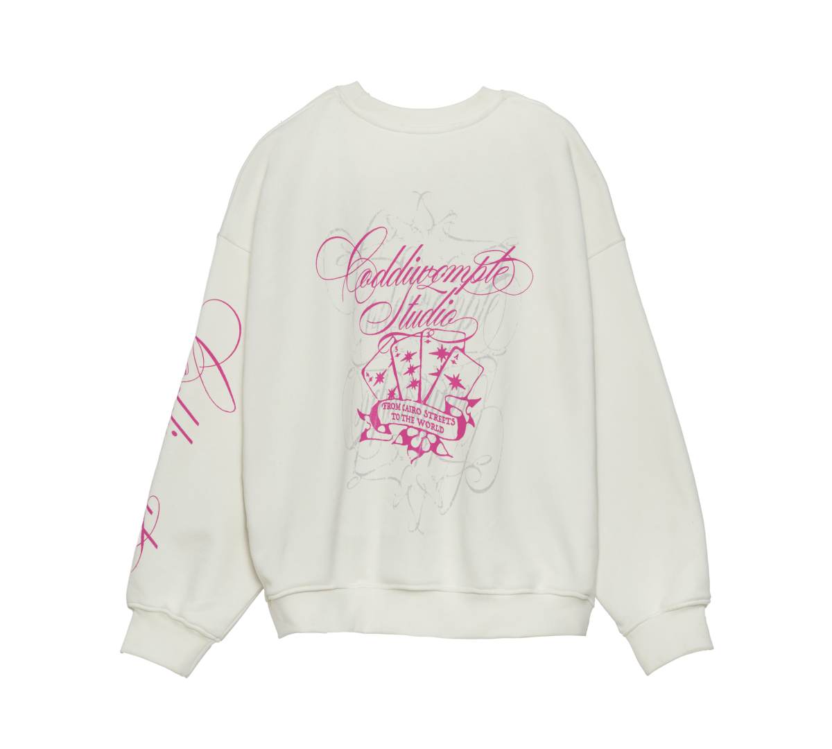 P+W WHITE CREWNECK - CODDIWOMPLE