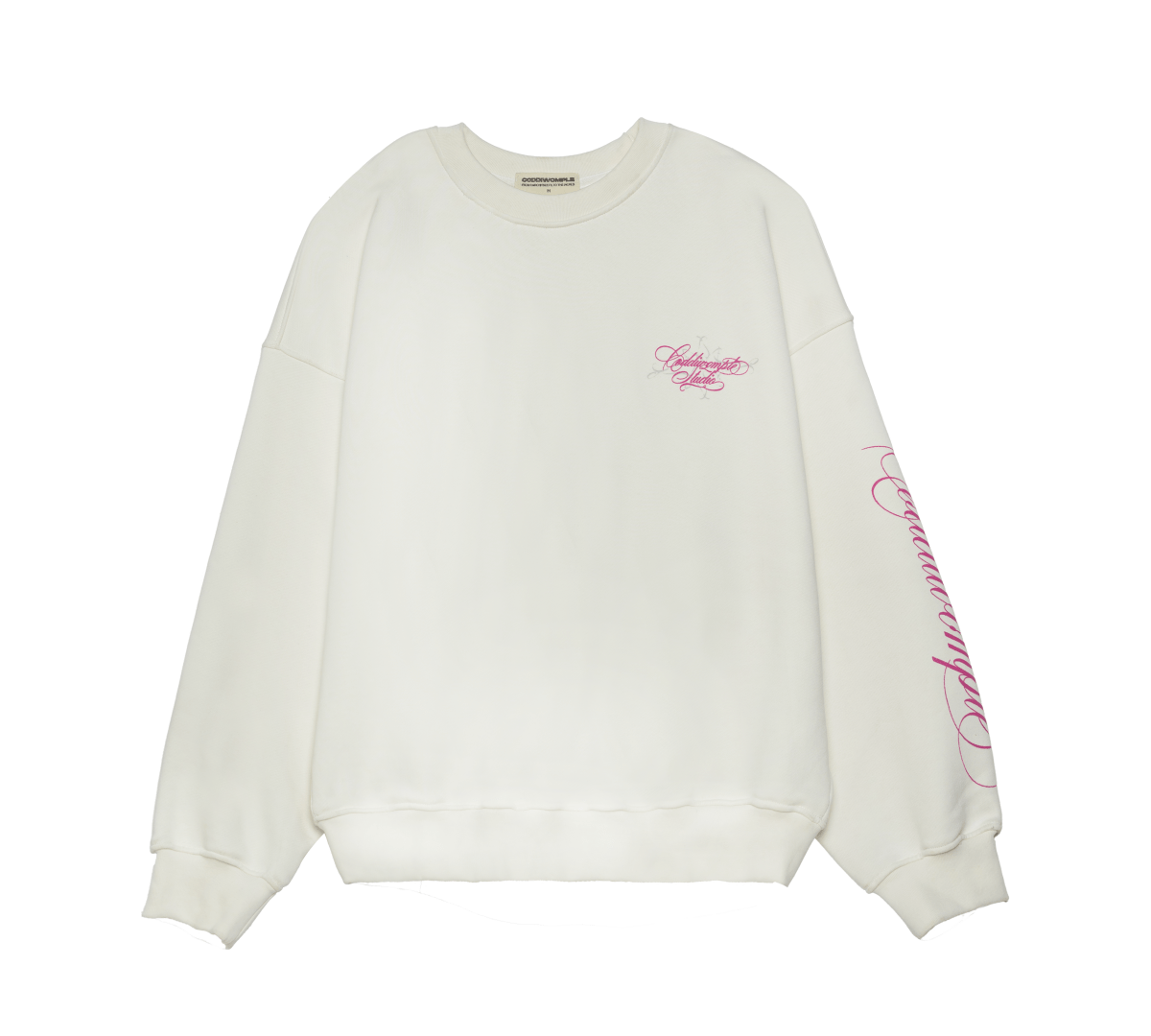 P+W WHITE CREWNECK - CODDIWOMPLE