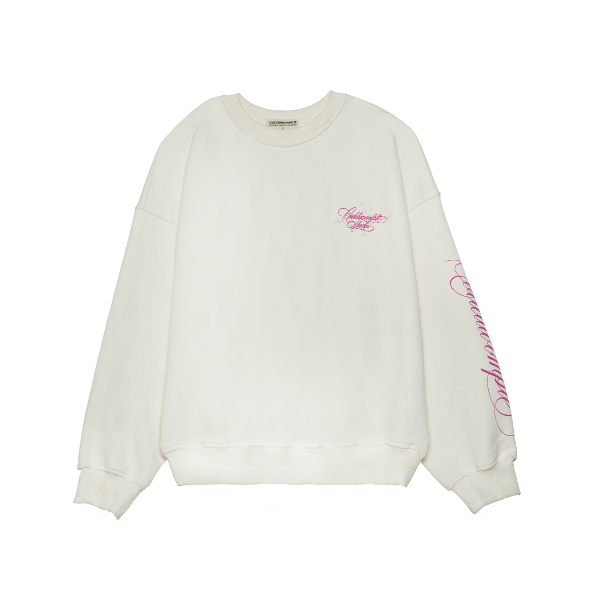 P+W WHITE CREWNECK - CODDIWOMPLE