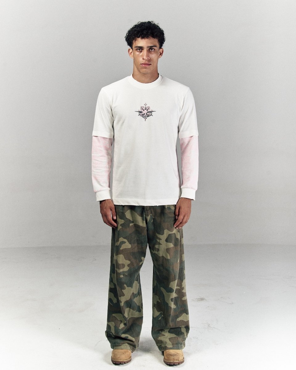 QUARTZ WHITE LONG SLEEVE TEE - CODDIWOMPLE