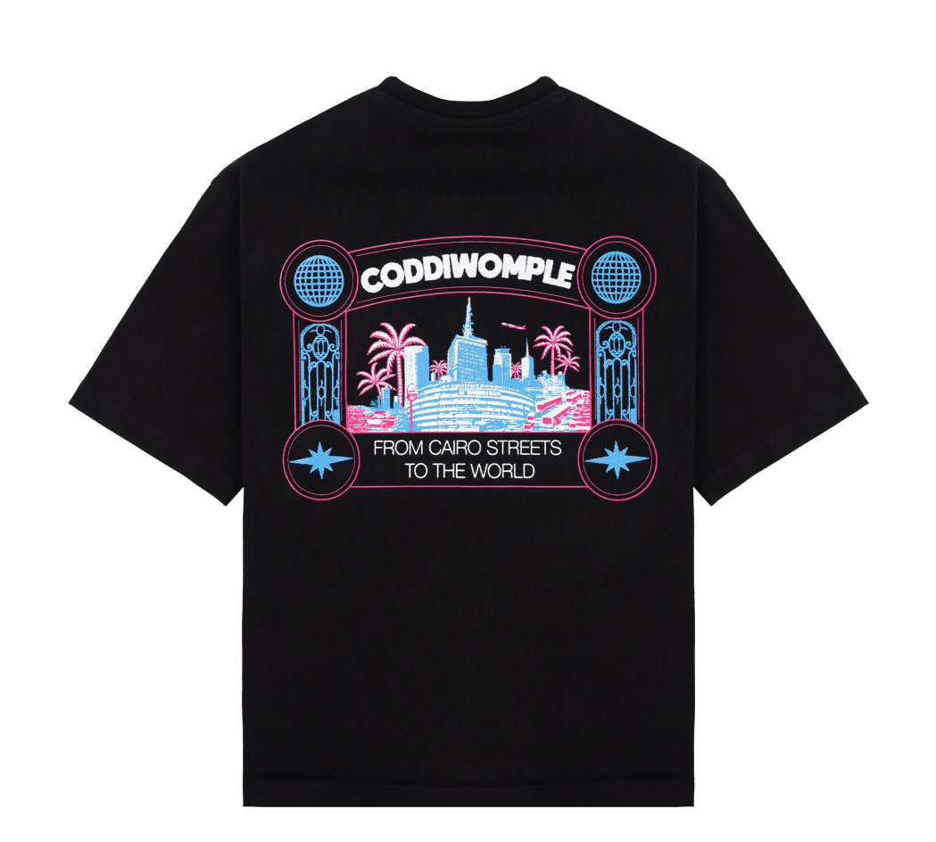 RETRO CITY BLACK TEE - CODDIWOMPLE