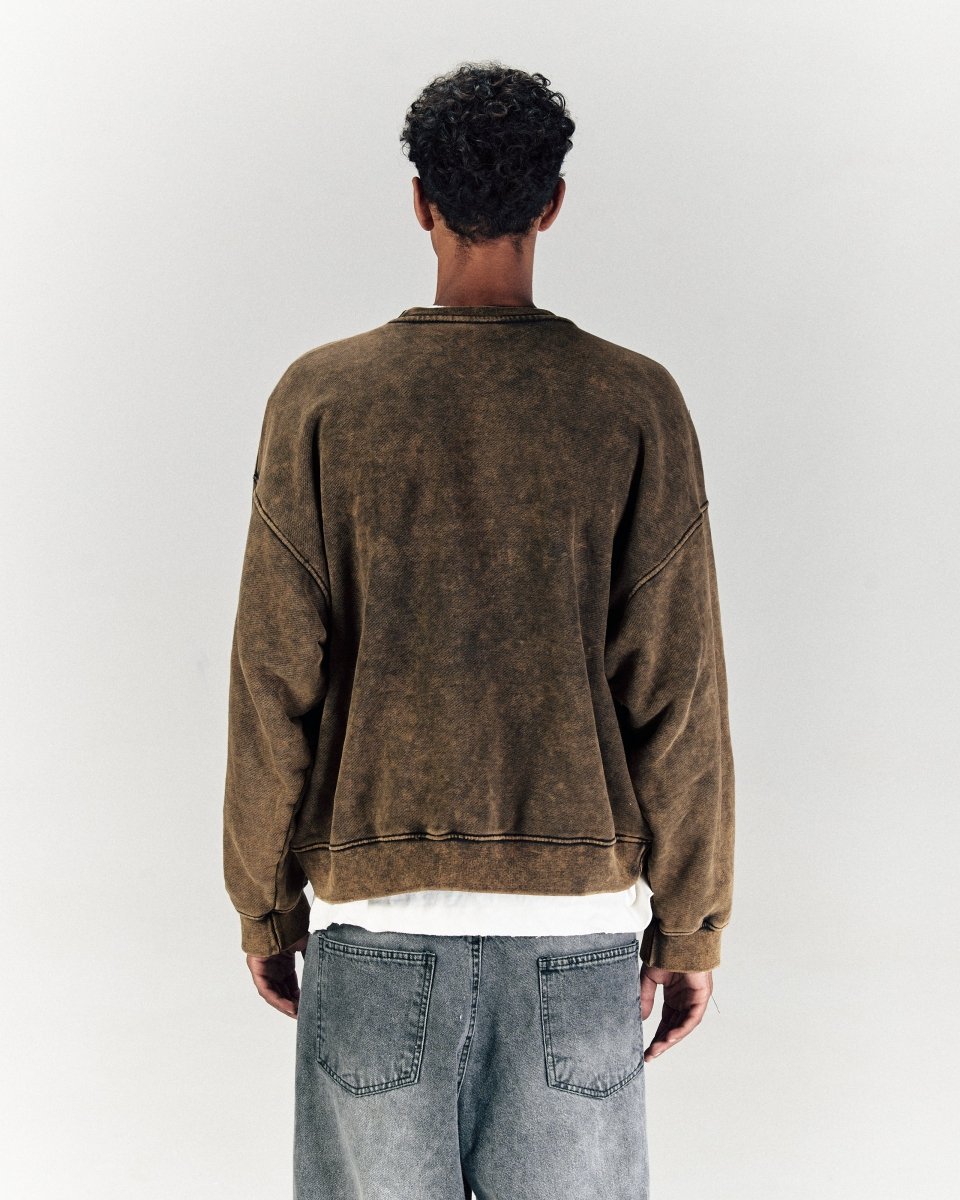 RUST BROWN CREWNECK - CODDIWOMPLE
