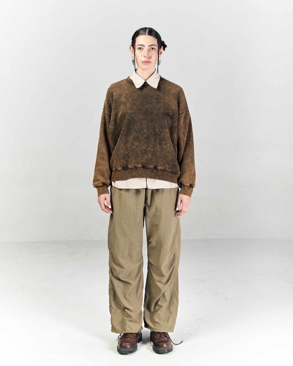 RUST BROWN CREWNECK - CODDIWOMPLE