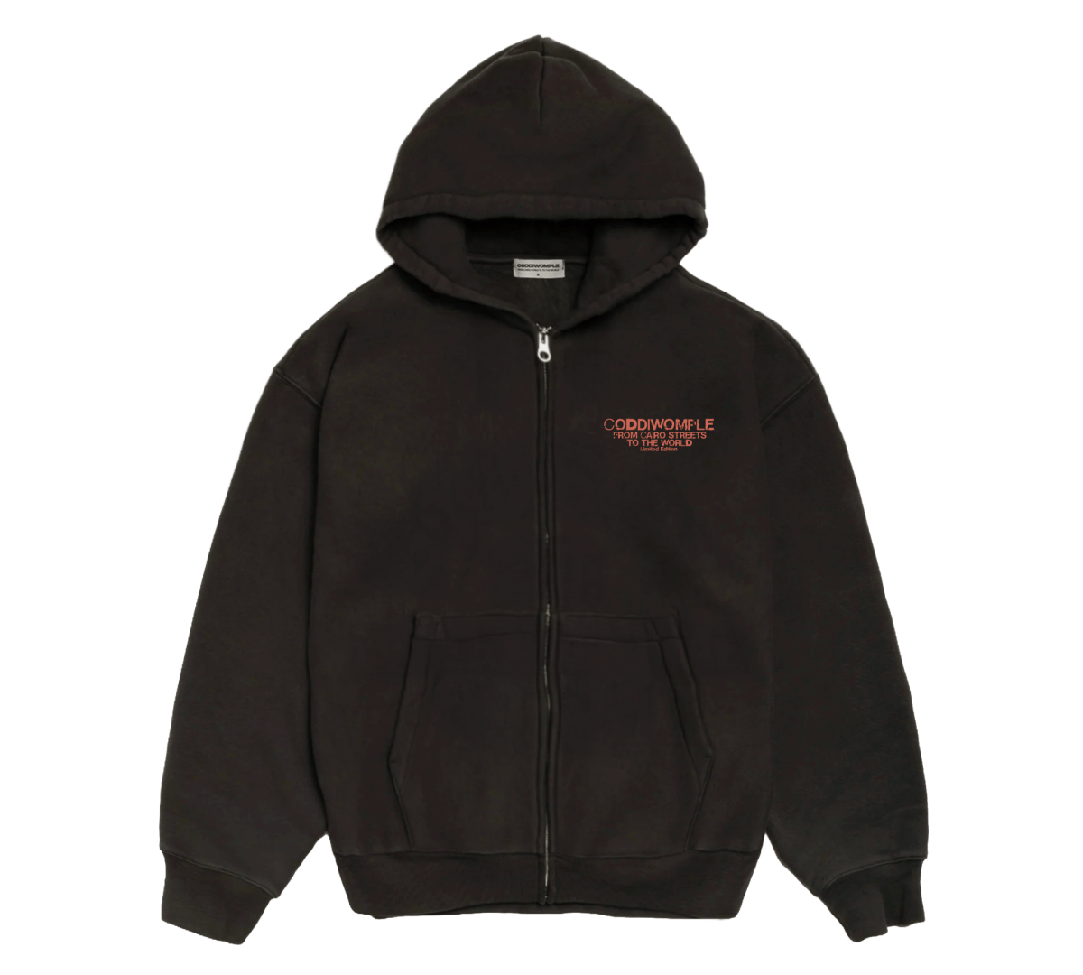 RUST WASHED ZIP - UP JACKET - CODDIWOMPLE