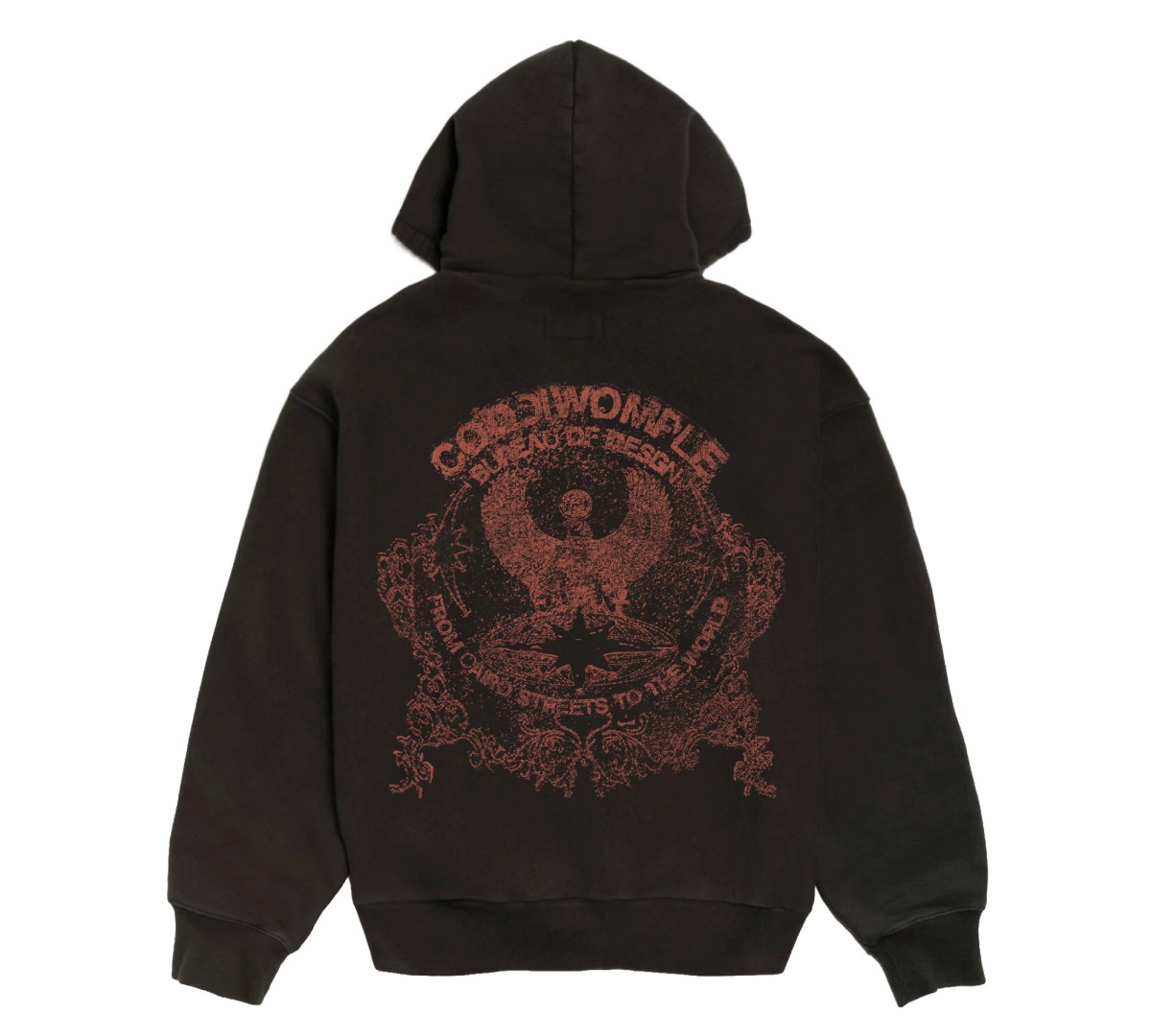 RUST WASHED ZIP - UP JACKET - CODDIWOMPLE