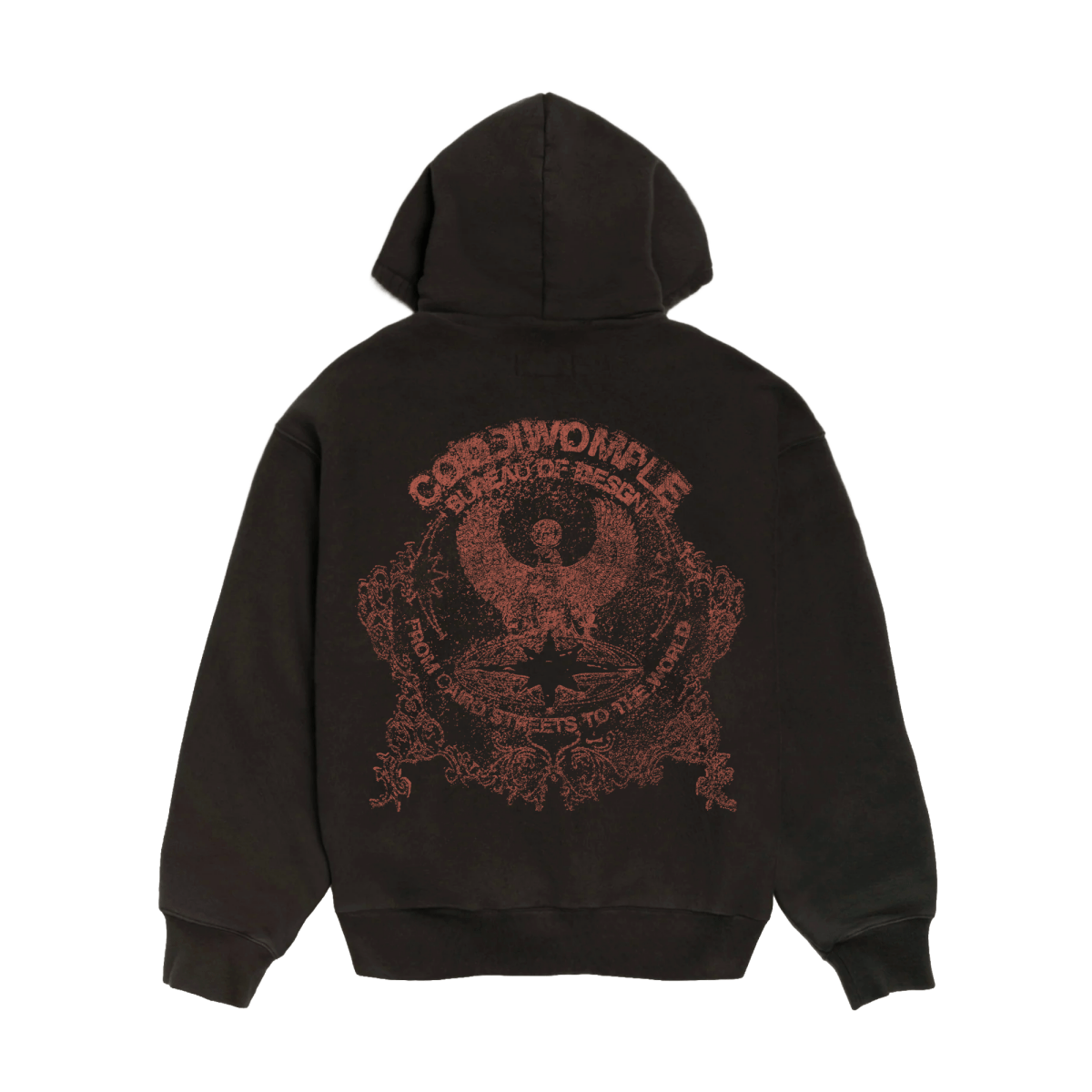 RUST WASHED ZIP - UP JACKET - CODDIWOMPLE