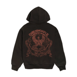 RUST WASHED ZIP - UP JACKET - CODDIWOMPLE