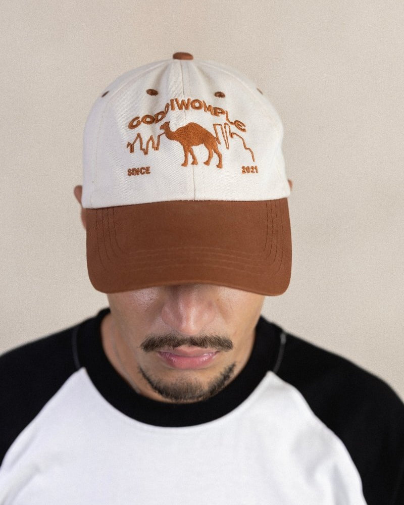 SAHARA 2-TONE BROWN/WHITE CAP - CODDIWOMPLE