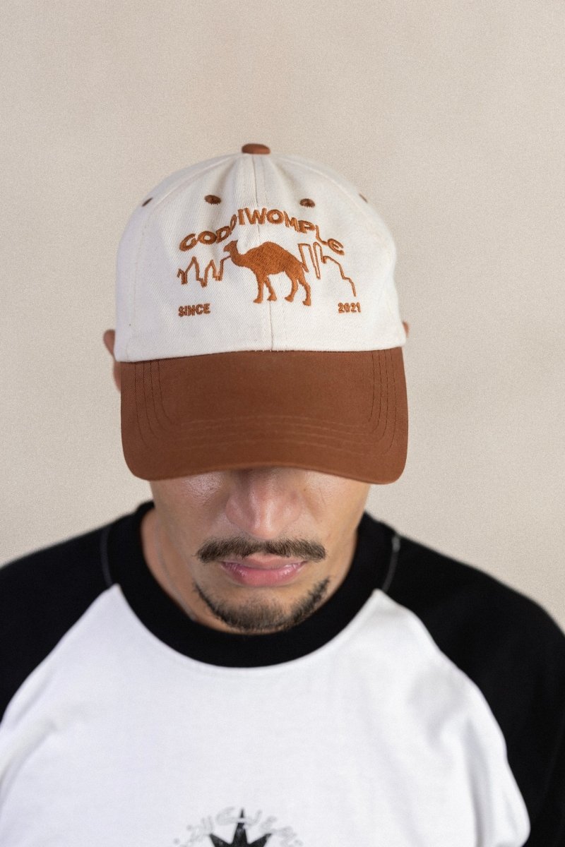 SAHARA 2-TONE BROWN/WHITE CAP - CODDIWOMPLE