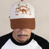 SAHARA 2-TONE BROWN/WHITE CAP - CODDIWOMPLE