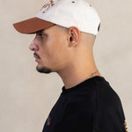 SAHARA 2-TONE BROWN/WHITE CAP - CODDIWOMPLE