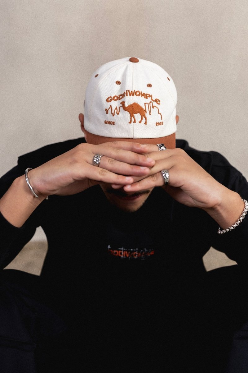 SAHARA 2-TONE BROWN/WHITE CAP - CODDIWOMPLE